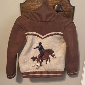 Janie and Jack Western Horse Sweater